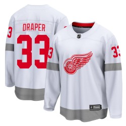 Kris Draper Detroit Red Wings Youth Fanatics Branded White Breakaway 2020/21 Special Edition Jersey
