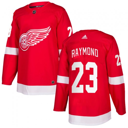 Lucas Raymond Detroit Red Wings Youth Adidas Authentic Red Home Jersey