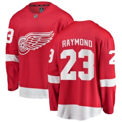 Lucas Raymond Detroit Red Wings Youth Fanatics Branded Red Breakaway Home Jersey