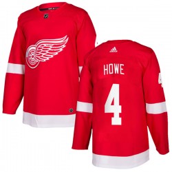 Mark Howe Detroit Red Wings Men's Adidas Authentic Red Home Jersey