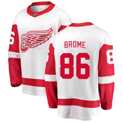 Mathias Brome Detroit Red Wings Youth Fanatics Branded White Breakaway Away Jersey