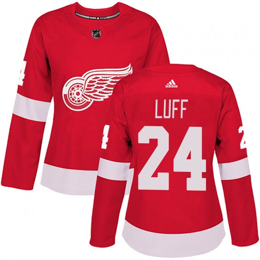 Matt Luff Detroit Red Wings Women's Adidas Authentic Red Home Jersey