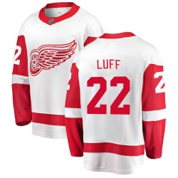 Matt Luff Detroit Red Wings Youth Fanatics Branded White Breakaway Away Jersey