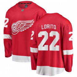 Matthew Lorito Detroit Red Wings Youth Fanatics Branded Red Breakaway Home Jersey