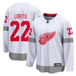 Matthew Lorito Detroit Red Wings Youth Fanatics Branded White Breakaway 2020/21 Special Edition Jersey