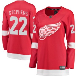 Mitchell Stephens Detroit Red Wings Women's Fanatics Branded Red Breakaway Home Jersey