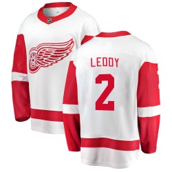 Nick Leddy Detroit Red Wings Men's Fanatics Branded White Breakaway Away Jersey