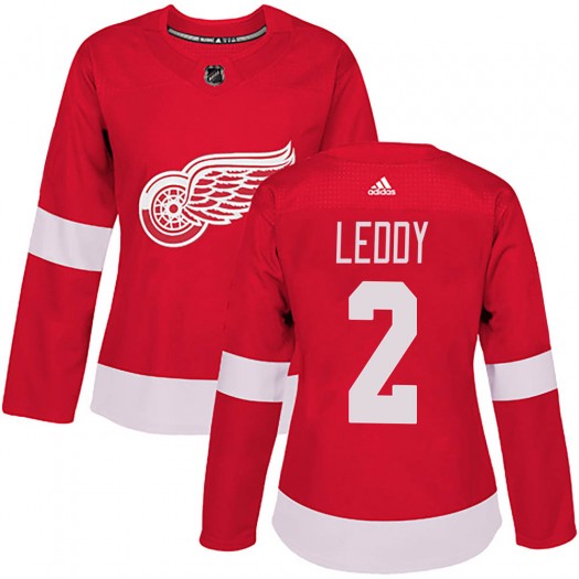Nick Leddy Detroit Red Wings Women's Adidas Authentic Red Home Jersey