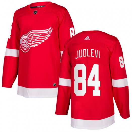 Olli Juolevi Detroit Red Wings Men's Adidas Authentic Red Home Jersey