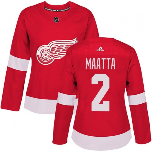 Olli Maatta Detroit Red Wings Women's Adidas Authentic Red Home Jersey