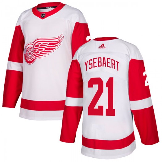 Paul Ysebaert Detroit Red Wings Youth Adidas Authentic White Jersey