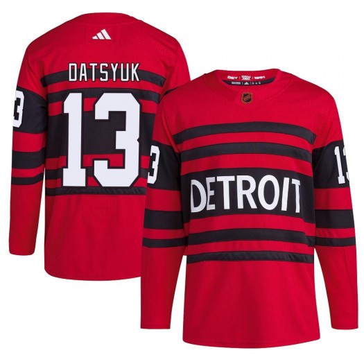 Pavel Datsyuk Detroit Red Wings Men's Adidas Authentic Red Reverse Retro 2.0 Jersey