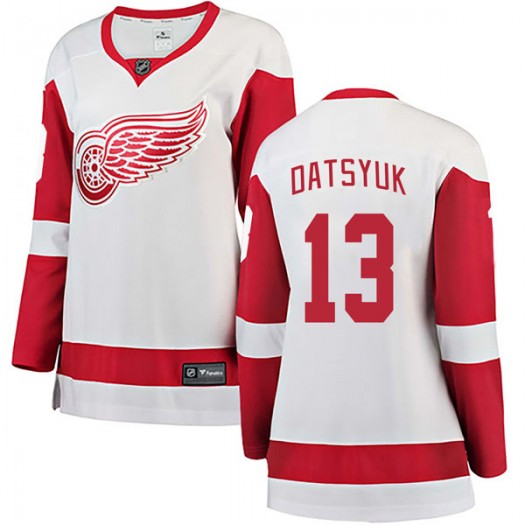 Pavel Datsyuk Detroit Red Wings Women's Fanatics Branded White Breakaway Away Jersey