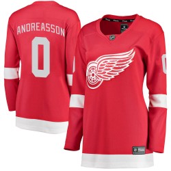 Pontus Andreasson Detroit Red Wings Women's Fanatics Branded Red Breakaway Home Jersey