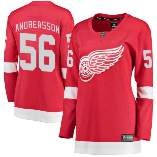 Pontus Andreasson Detroit Red Wings Women's Fanatics Branded Red Breakaway Home Jersey
