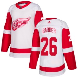 Riley Barber Detroit Red Wings Youth Adidas Authentic White Jersey