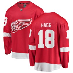 Robert Hagg Detroit Red Wings Men's Fanatics Branded Red Breakaway Home Jersey