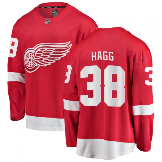Robert Hagg Detroit Red Wings Men's Fanatics Branded Red Breakaway Home Jersey