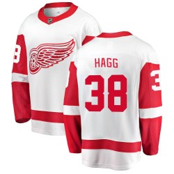 Robert Hagg Detroit Red Wings Youth Fanatics Branded White Breakaway Away Jersey
