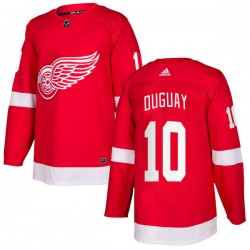 Ron Duguay Detroit Red Wings Men's Adidas Authentic Red Home Jersey