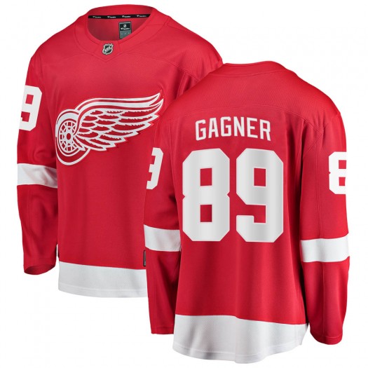 Sam Gagner Detroit Red Wings Men's Fanatics Branded Red ized Breakaway Home Jersey