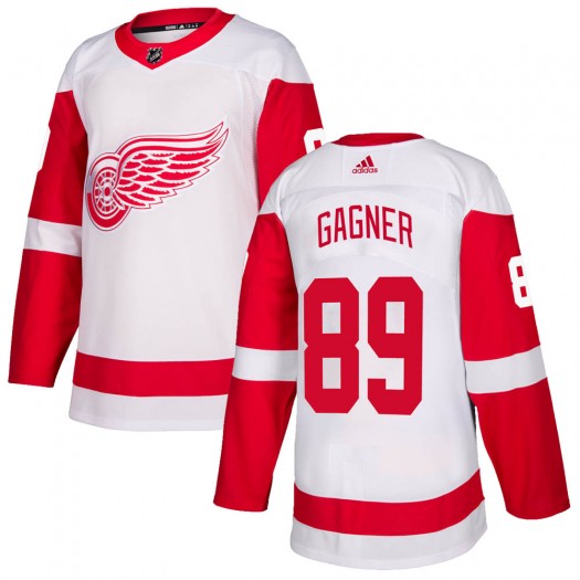 Sam Gagner Detroit Red Wings Youth Adidas Authentic White ized Jersey