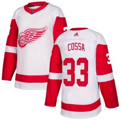 Sebastian Cossa Detroit Red Wings Youth Adidas Authentic White Jersey