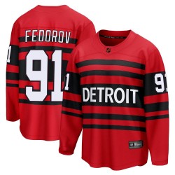 Sergei Fedorov Detroit Red Wings Men's Fanatics Branded Red Breakaway Special Edition 2.0 Jersey