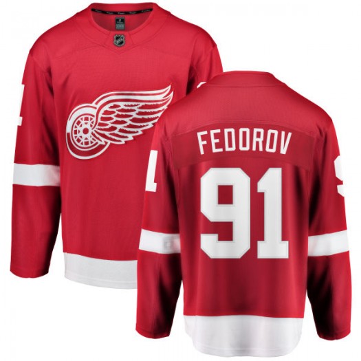 Sergei Fedorov Detroit Red Wings Men's Fanatics Branded Red Home Breakaway Jersey