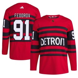 Sergei Fedorov Detroit Red Wings Youth Adidas Authentic Red Reverse Retro 2.0 Jersey