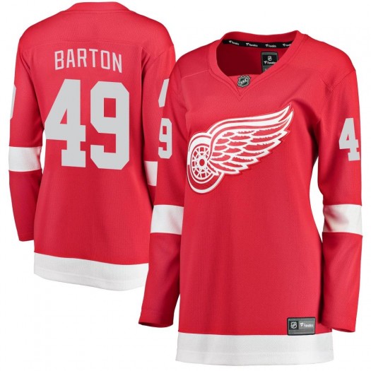 Seth Barton Detroit Red Wings Women's Fanatics Branded Red Breakaway Home Jersey