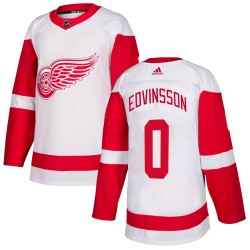 Simon Edvinsson Detroit Red Wings Youth Adidas Authentic White Jersey
