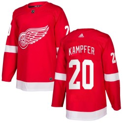 Steve Kampfer Detroit Red Wings Men's Adidas Authentic Red Home Jersey