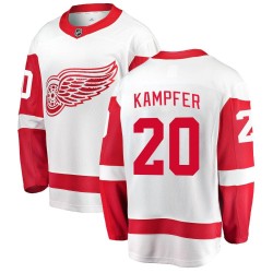 Steve Kampfer Detroit Red Wings Men's Fanatics Branded White Breakaway Away Jersey