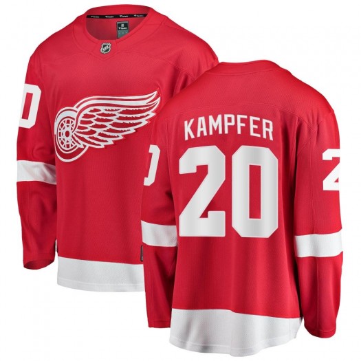 Steve Kampfer Detroit Red Wings Youth Fanatics Branded Red Breakaway Home Jersey