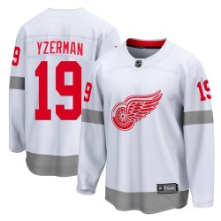 Steve Yzerman Detroit Red Wings Youth Fanatics Branded White Breakaway 2020/21 Special Edition Jersey