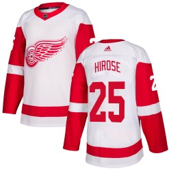 Taro Hirose Detroit Red Wings Youth Adidas Authentic White Jersey