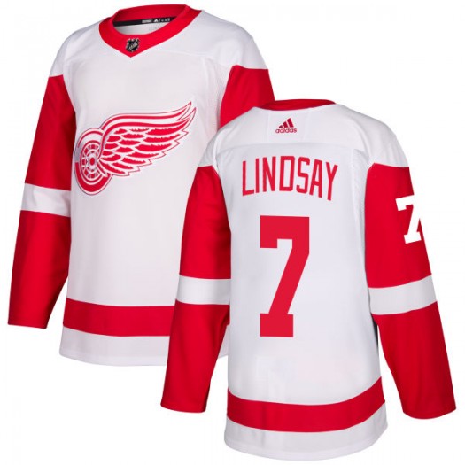 Ted Lindsay Detroit Red Wings Men's Adidas Authentic White Jersey