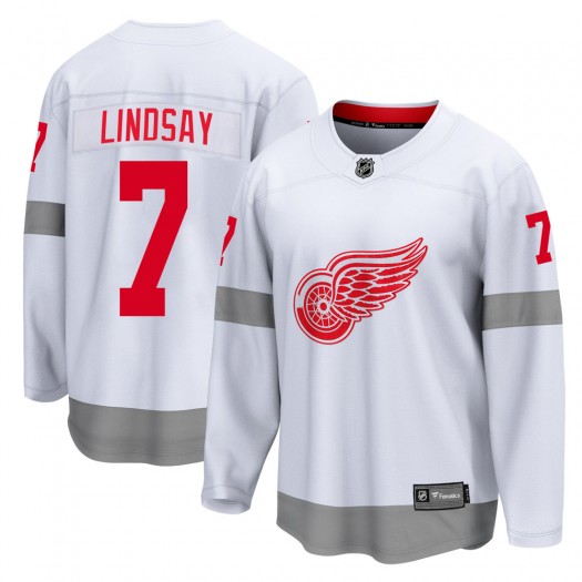 Ted Lindsay Detroit Red Wings Men's Fanatics Branded White Breakaway 2020/21 Special Edition Jersey
