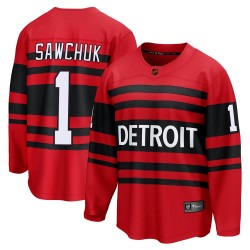Terry Sawchuk Detroit Red Wings Youth Fanatics Branded Red Breakaway Special Edition 2.0 Jersey