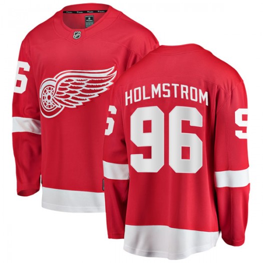 Tomas Holmstrom Detroit Red Wings Men's Fanatics Branded Red Breakaway Home Jersey