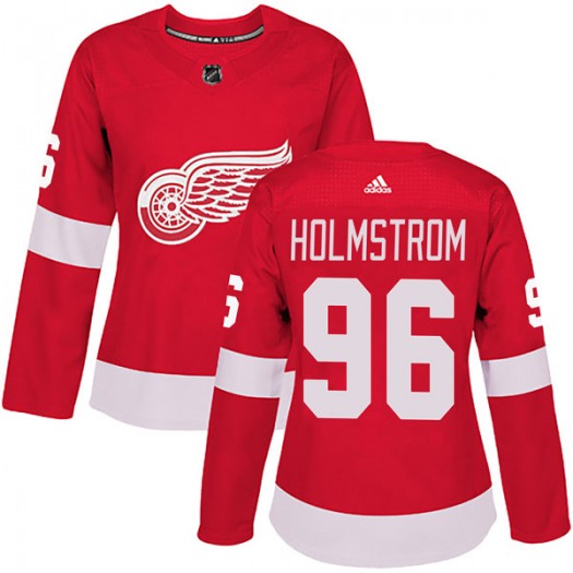 Tomas Holmstrom Detroit Red Wings Women's Adidas Authentic Red Home Jersey
