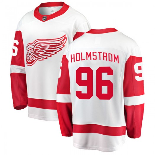Tomas Holmstrom Detroit Red Wings Youth Fanatics Branded White Breakaway Away Jersey
