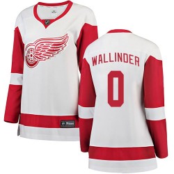 William Wallinder Detroit Red Wings Women's Fanatics Branded White Breakaway Away Jersey