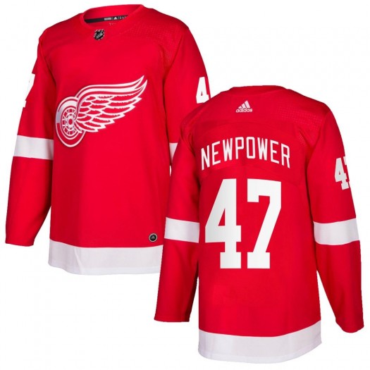 Wyatt Newpower Detroit Red Wings Men's Adidas Authentic Red Home Jersey